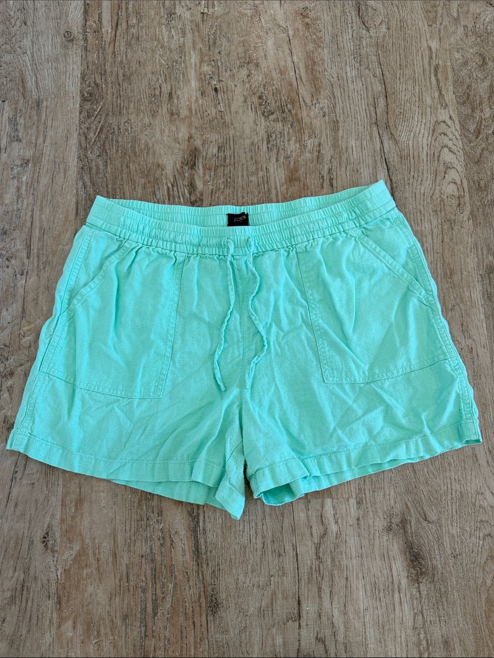 J. Crew Elastic Waist Linen Shorts